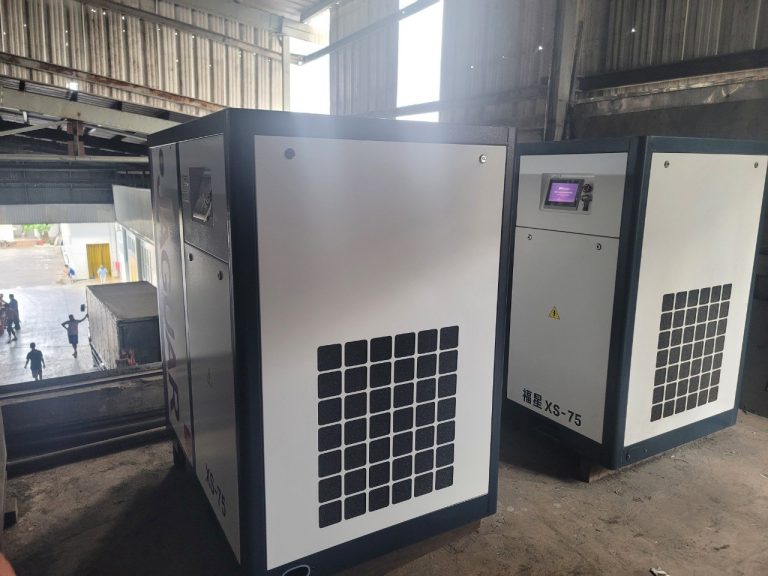 (Sản xuất GẠO) BÀN GIAO 2 BỘ MÁY NÉN KHÍ JAGUAR 75HP TẠI CẦN THƠ